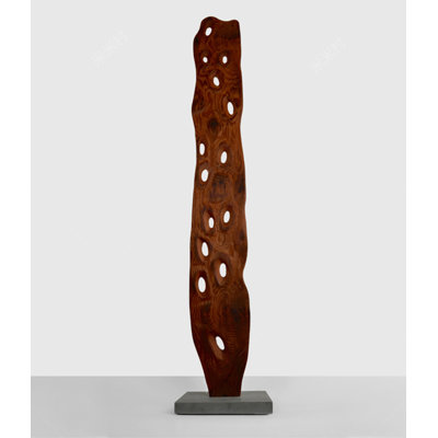 Mid Century Carved Wood Freestanding Art Statue Indoor Display Ornament