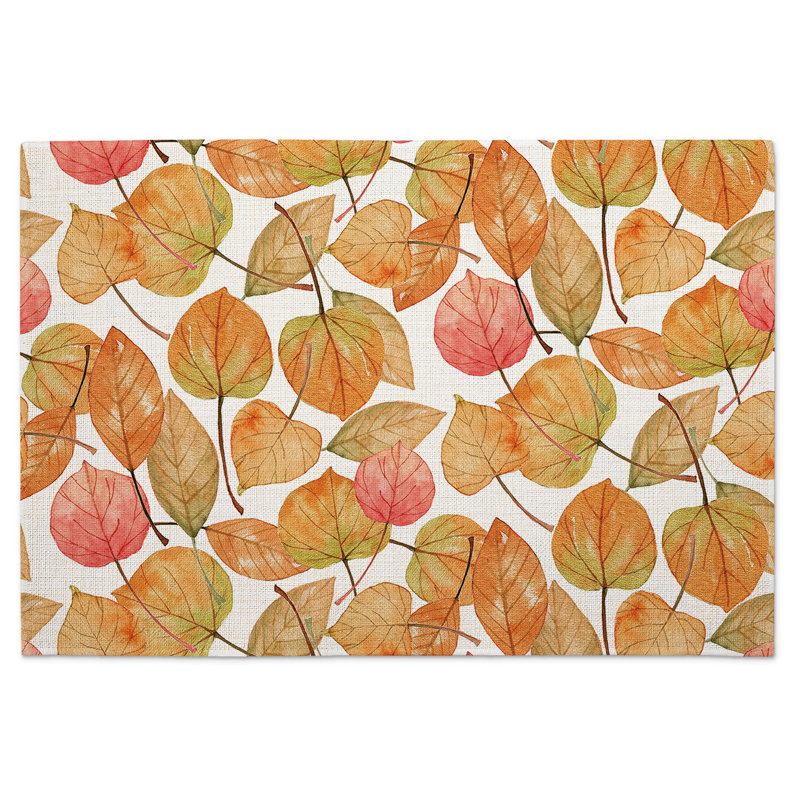 Lark Manor™ Falling Leaves 4-Pack Cotton Blend Rectangular Placemats
