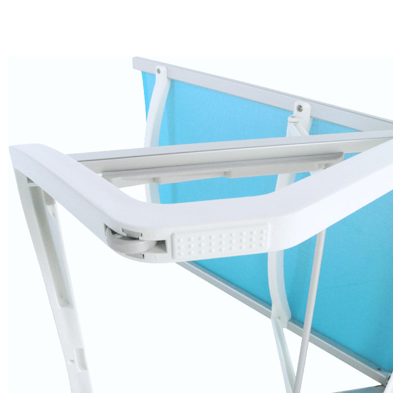 Méridiennes de patio Seabreeze Sunloungers, Turquoise, Blanc
