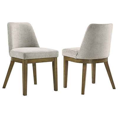 Chaise d'appoint rembourrée, ensemble de 2