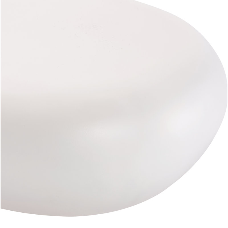 Bazaar 53" Concrete Outdoor Coffee Table, White