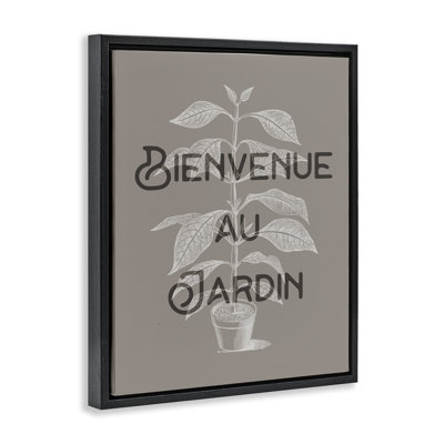 Cadre flottant French Garden Plant, par Lil 'Rue