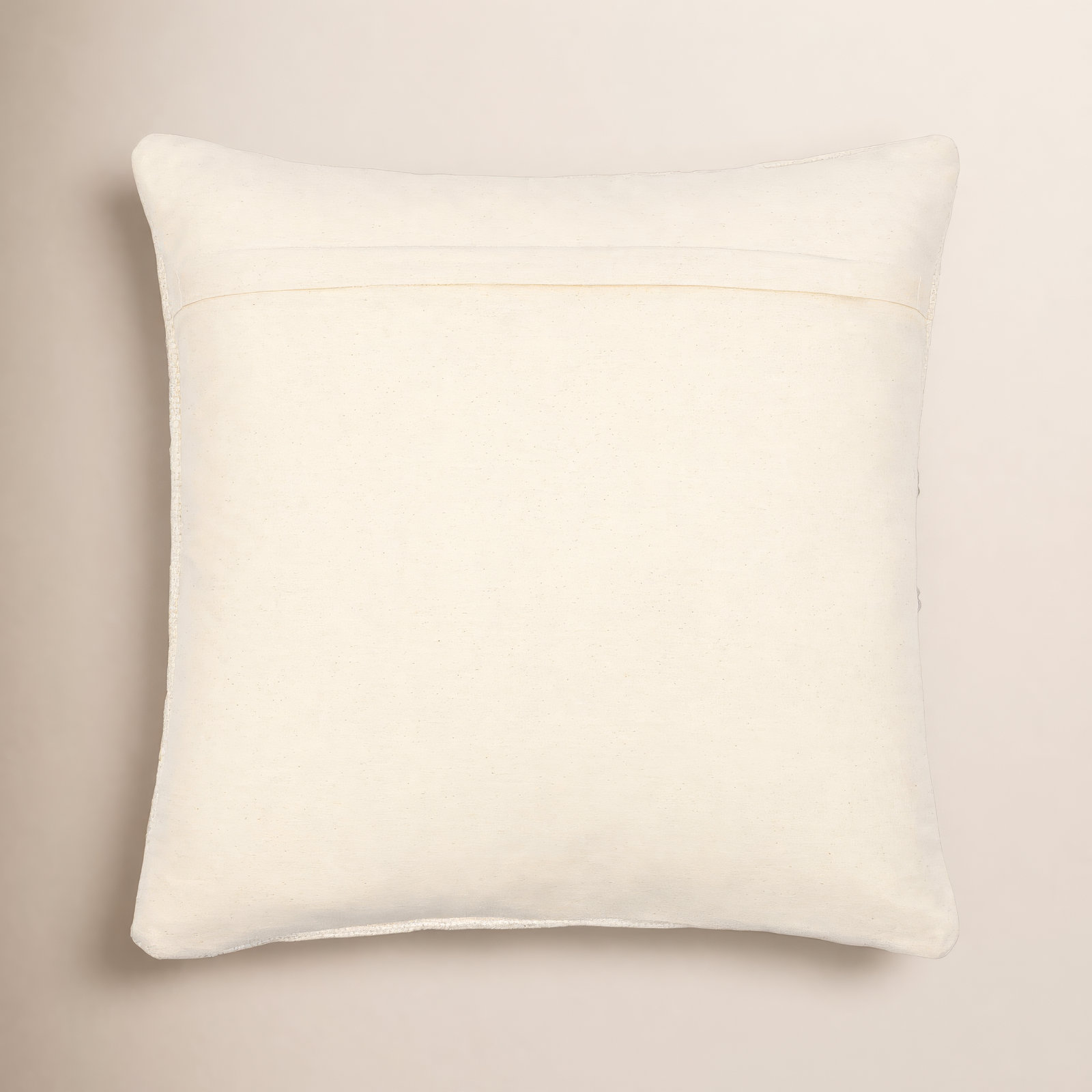Alain Embroidered Cotton Pillow Cover, 22" x 22", Polyester, 1