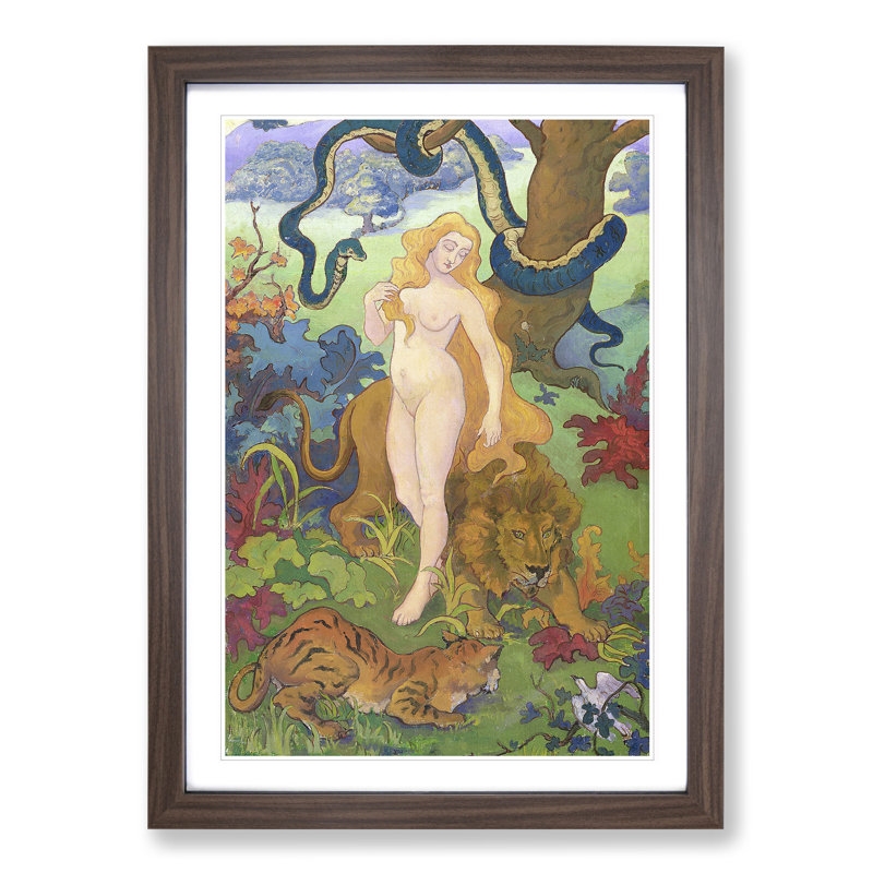 Eve by Paul Ranson - Picture Frame Painting, 36cm H x 27cm W x 2cm D, Walnut Framed