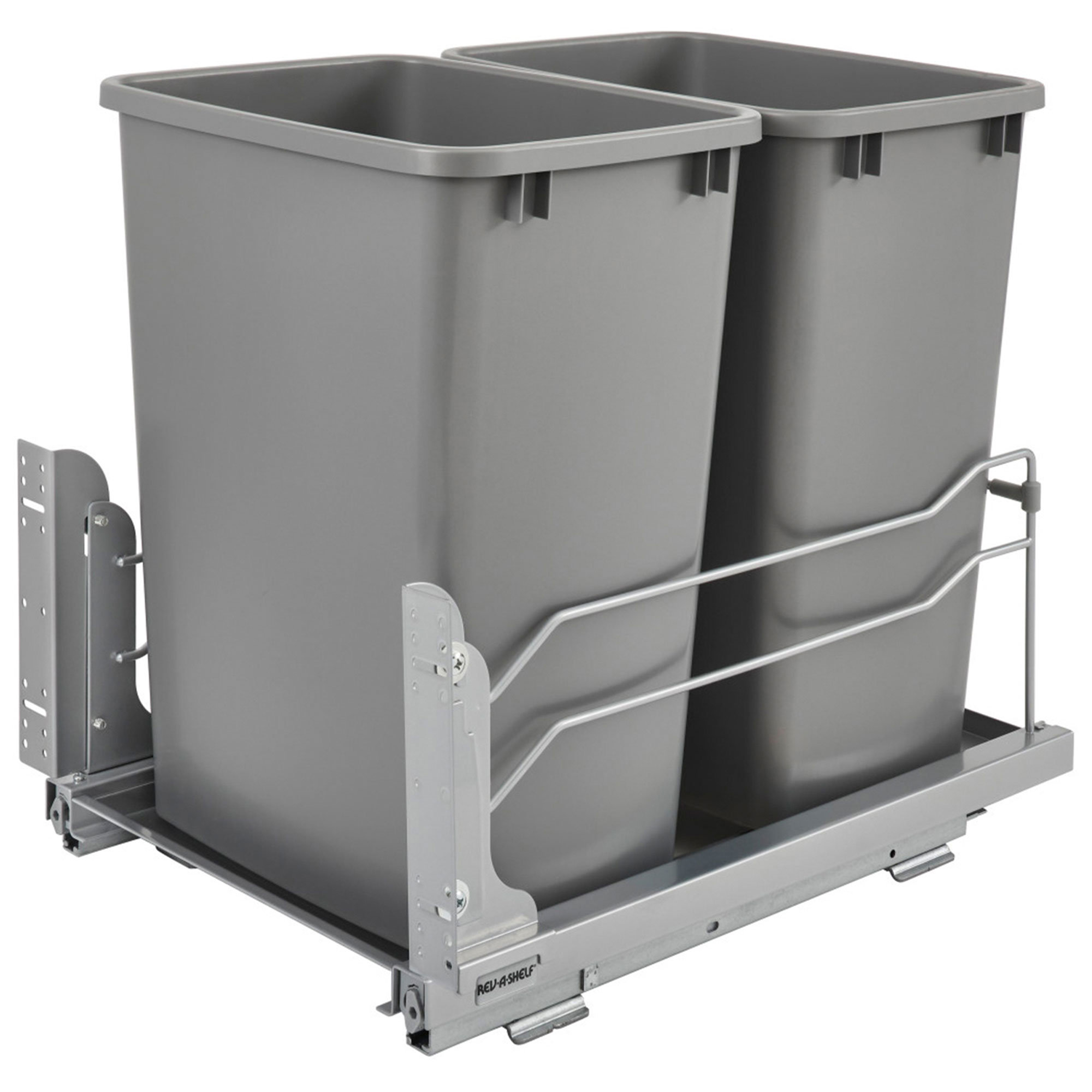 Rev-A-Shelf Double Pull Out Trash Can 35 Qt with Soft-Close & Reviews ...