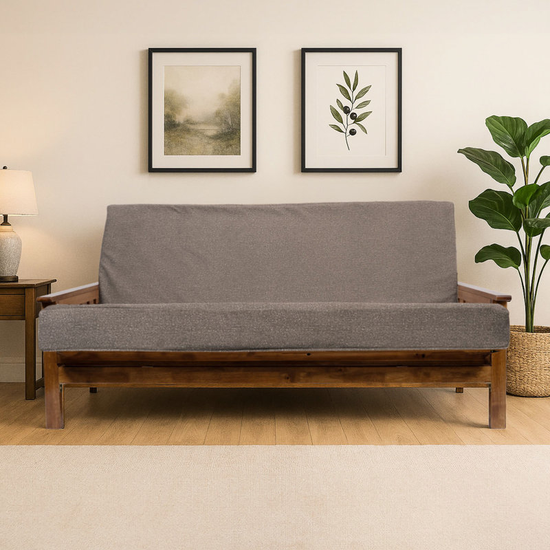 Matelas futon pliable et lavable en mousse mémoire, taille TG, fermeture éclair robuste, confortable pour les chambres d'amis et les petits espaces, couleur champignon, housse zippée, idéal pour les appartements et les résidences étudiantes.