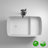 47" Freestanding Soaking Solid Surface Bathtub-108800191