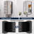 Arch Metal Framed Storage Medicine Cabinet With Beveled Mirror-1817838013-1814590307