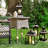 Courtly Check Stripe Large Candle Lantern