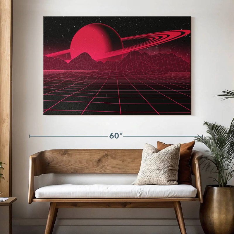 Kelan Digital Saturn Galaxy, 34" H x 51" W