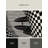 Machine Washable Orsolya Kuala Lumpur Petronas Towers Modern Checkered Rug in Beige – Black Binding-999806215