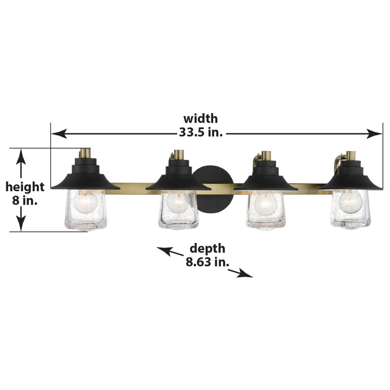 4 - Light Dimmable Bath Bar