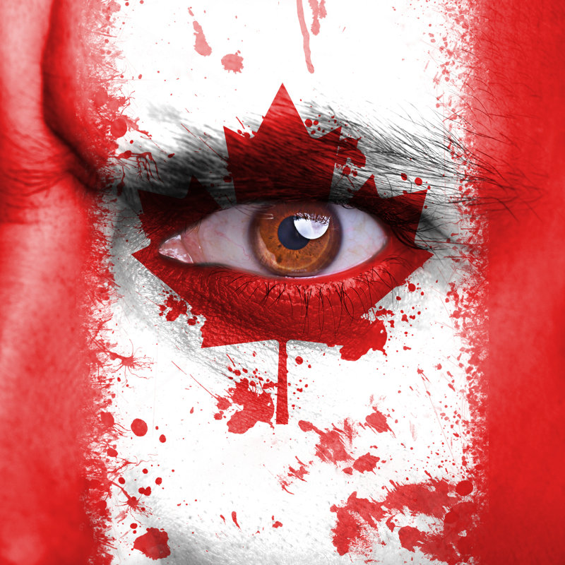 «Tiloine Canada Flag» par Kwasny221, H 12 po x l 12 po