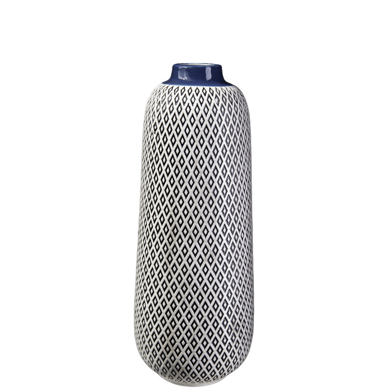 Falkhard Ceramic / Porcelain Table Vase, 11" H x 4.75" W x 4.75" D