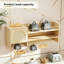 Wine Bottle & Glass Rack Natural Wood
