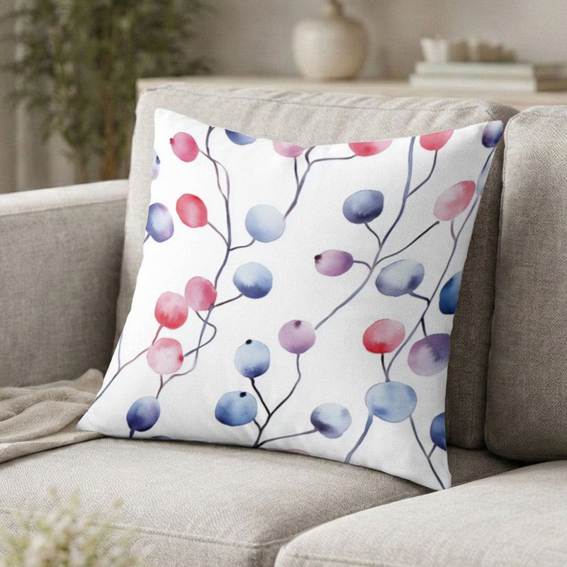 Coussin Floral, H 18 po x l 18 po