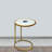 Torridon Marble Top with Blue Agate Stone Inlay Open End Table