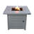 Tariffville Square Steel Propane Smokeless Fire Pit Table with Hidden Fuel Tank-51304879