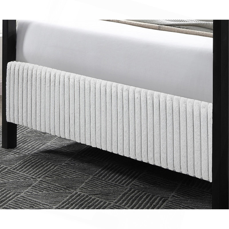 Mobilier de chambre à coucher 1pc, Gris clair, King