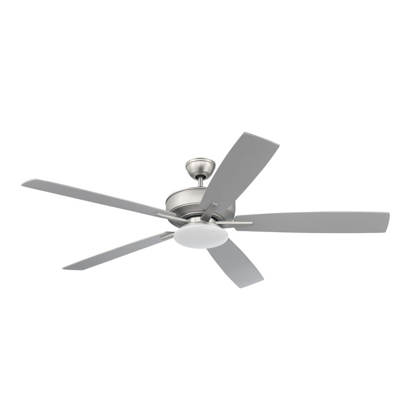 Super Pro 112 Slim Light Kit 60'' Ceiling Fan with LED Lights, Brushed Satin Nickel