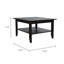 Table basse à 4 pieds avec rangement Ellice