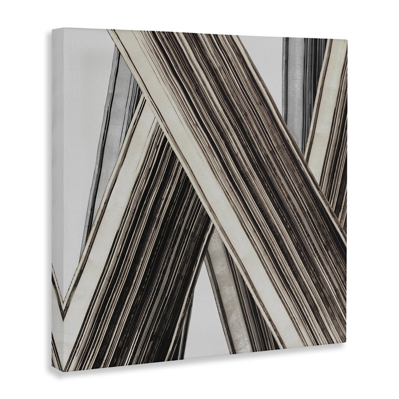 Intersecting Lines Abstract Canvas Wall Art by PI Studio, 24" H x 24" W