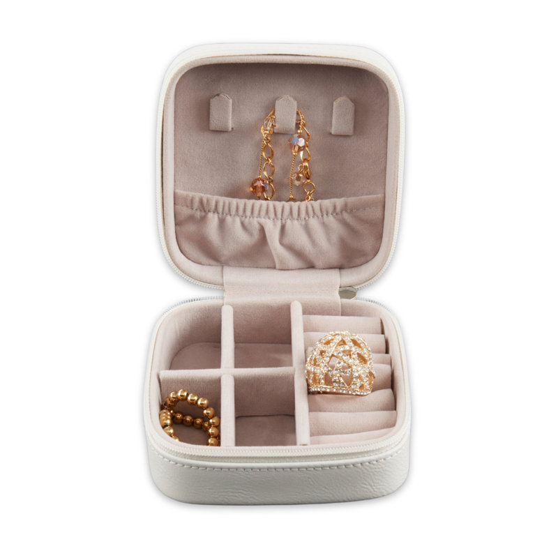 Boîte à bijoux Ava, Blanc