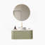 Meuble-lavabo de salle de bain 36 po avec lavabo, lavabo à fixation murale à bords arrondis flottants avec tiroir, lavabo en céramique blanc avec motif de pierre, pré-assemblé, vert clair-1336620941-1336619120