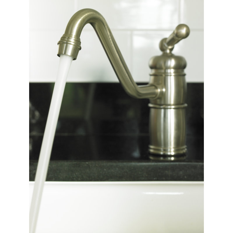Nadya Single Handle Kitchen Faucet, Antique Brass