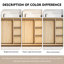 Meuble-lavabo sur pied l 84 po x H 35 po avec structure en bois de chêne, comptoir en quartz blanc Carrera, lavabo double, entièrement assemblé