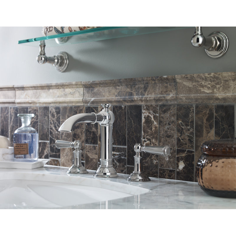 Aylesbury Widespread Bathroom Faucet with Drain Assembly, Antique Copper