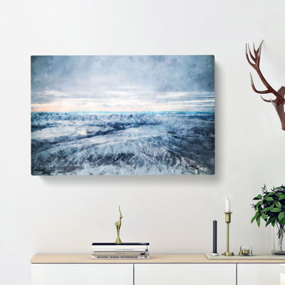 Mountains Of Dushanbe In Tajikistan - Wrapped Canvas Painting