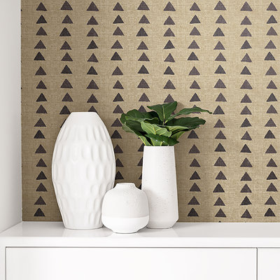 Surface Style Nomadic Triangle Geometric Peel & Stick Wallpaper 