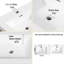 Armoire de salle de bain autoportante - blanc brillant de 72 po, comptoir en résine de pierre, tiroirs à fermeture en douceur, meuble-lavabo blanc pour articles de rangement, rangement maximisé