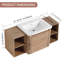 Ensemble de meuble-lavabo flottant simple 48 po avec comptoir en céramique 48 po-1948314008