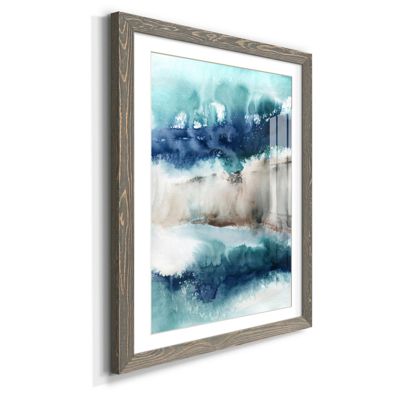 " Rainy Paris I ", Gray Framed Paper, 37.5" H x 27.5" W x 1.5" D, White