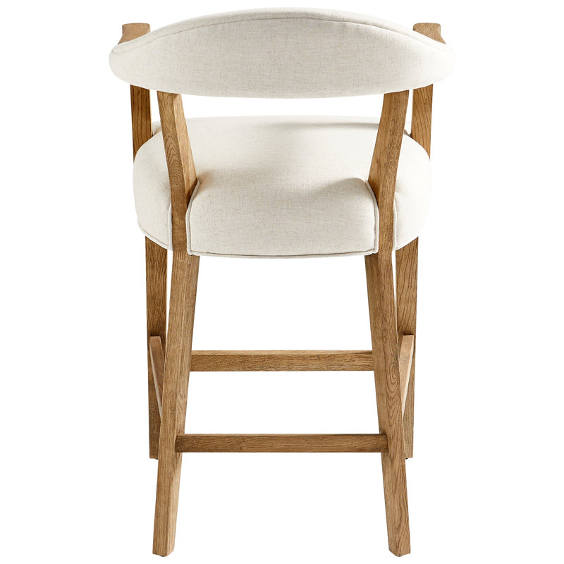 Prater Upholstered Stool with Solid Wood Frame
