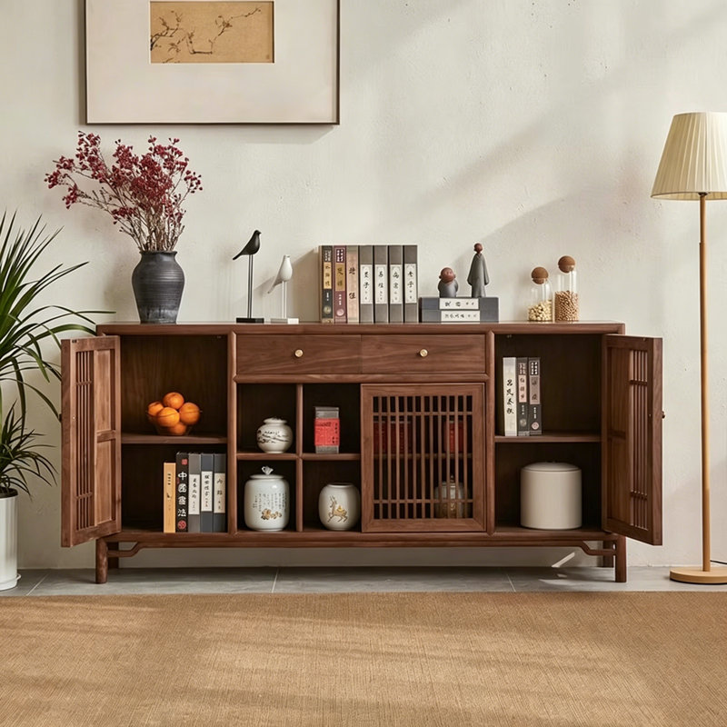 Multifunctional Kitchen Sideboard, 34.65" H x 62.99" W x 14.96" D