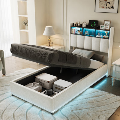 Upholstered Ottoman Storage Bed