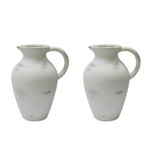 Vase de table en céramique 12 po (ensemble de 2) (Ensemble de 2)