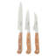 Ensemble de couteaux de cuisine en acier inoxydable allemand Martha Stewart 15 pièces avec poignée forgée en bois d'olivier italien