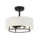12'' Raia 3 - Blade Flush Mount Ceiling Fan with Wall Control and Light Kit Included