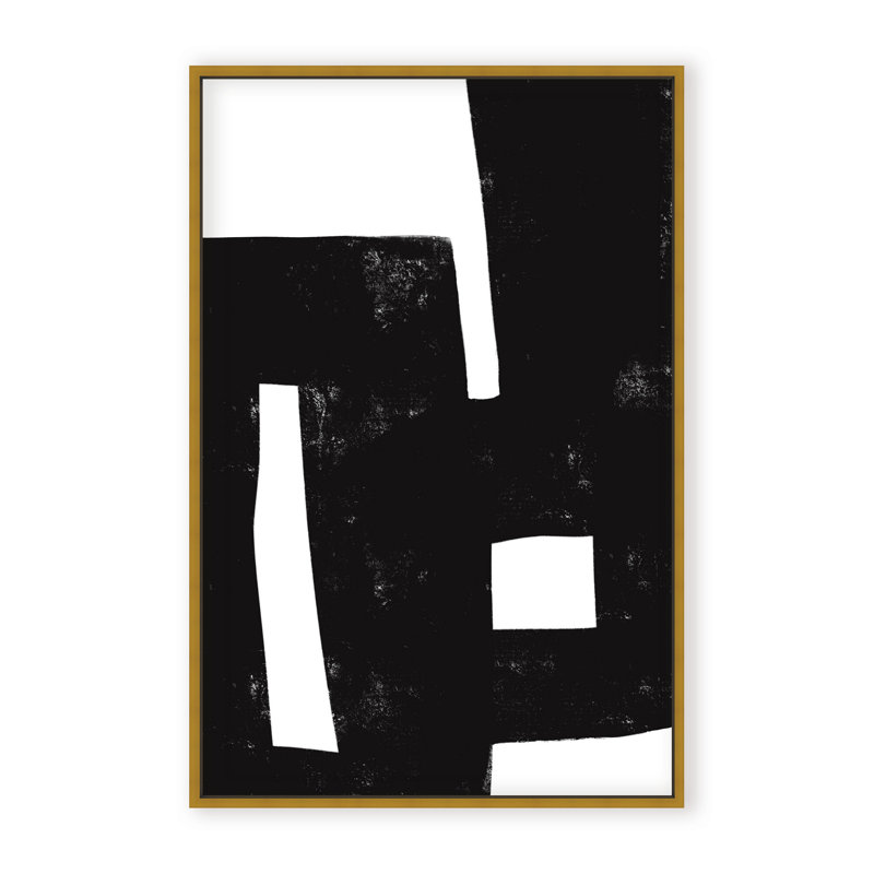 Abstract I Was Never There by  - Picture Frame Painting on Paper, 36" H x 24" W x 2.375" D, Framed Canvas, White