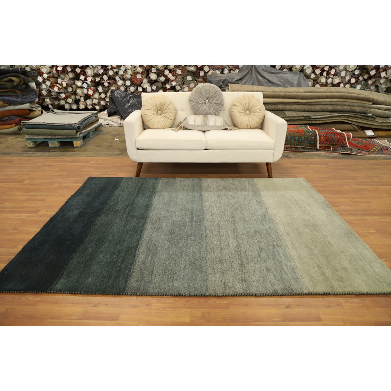 Tapis sophistiqué de style Gabbeh dégradé 6 x 8 rehausser votre maison douillette