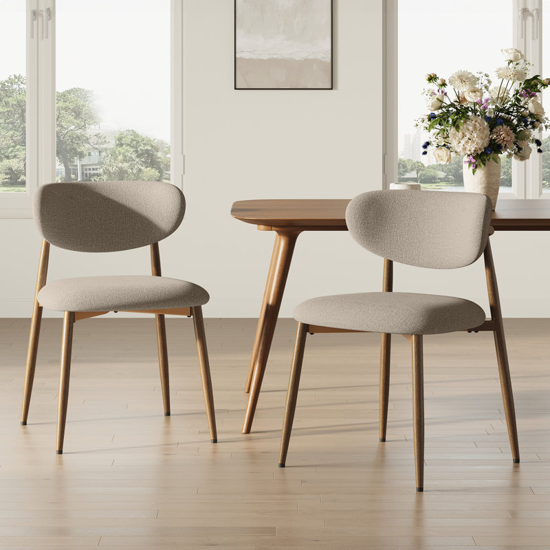 Westhampton Upholstered Dining Chair with Metal Frame, Camel