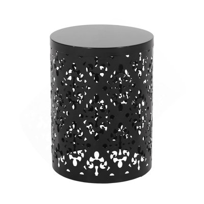 Outdoor Metal End Table -Large