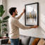 Mirrored Metropolis Modern - Framed Print-1206070517-1206070515