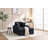 Upholstered Chaise Lounge Sofa With Movable Ottoman