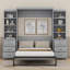 Lit escamotable Orian avec tablettes de rangement et tiroirs-647528049