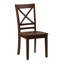 Chaise d'appoint en bois massif Brinson-50509144
